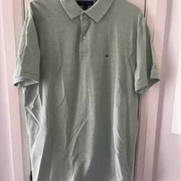 Men Slimfit Tommy Hilfiger Golf Shirt XL - Picture 1 of 6